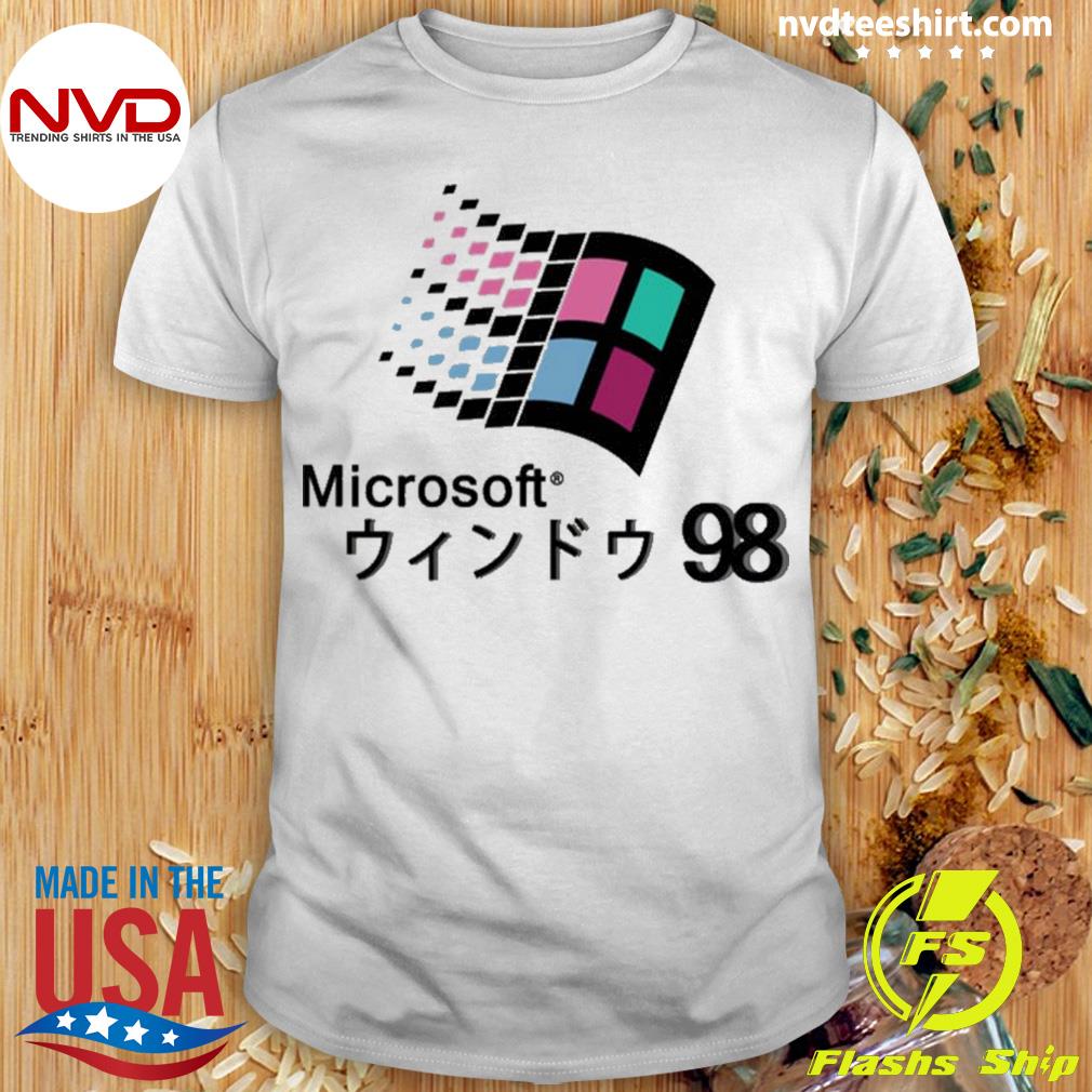 Microsoft Windows 98 Japanese Shirt