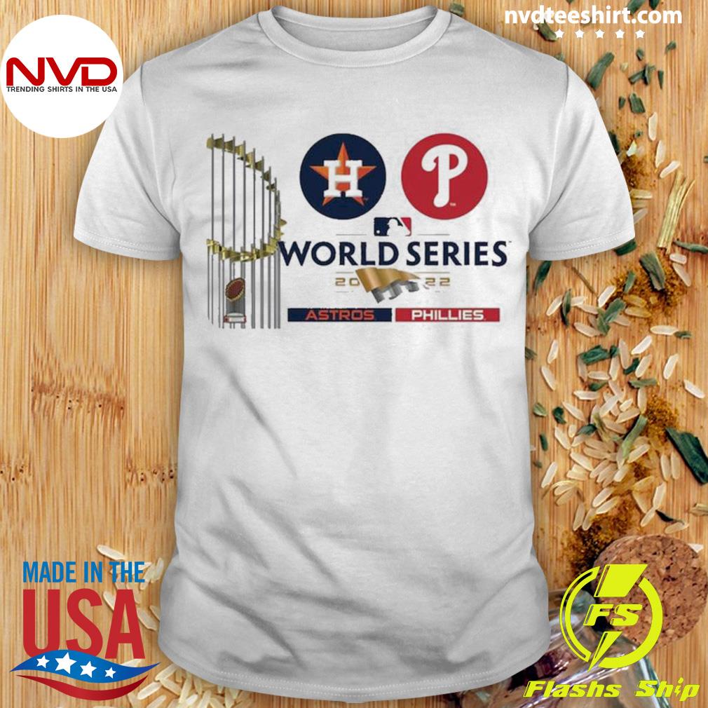 MLB Houston Astros vs. Philadelphia Phillies WinCraft 2022 World Series Matchup Shirt