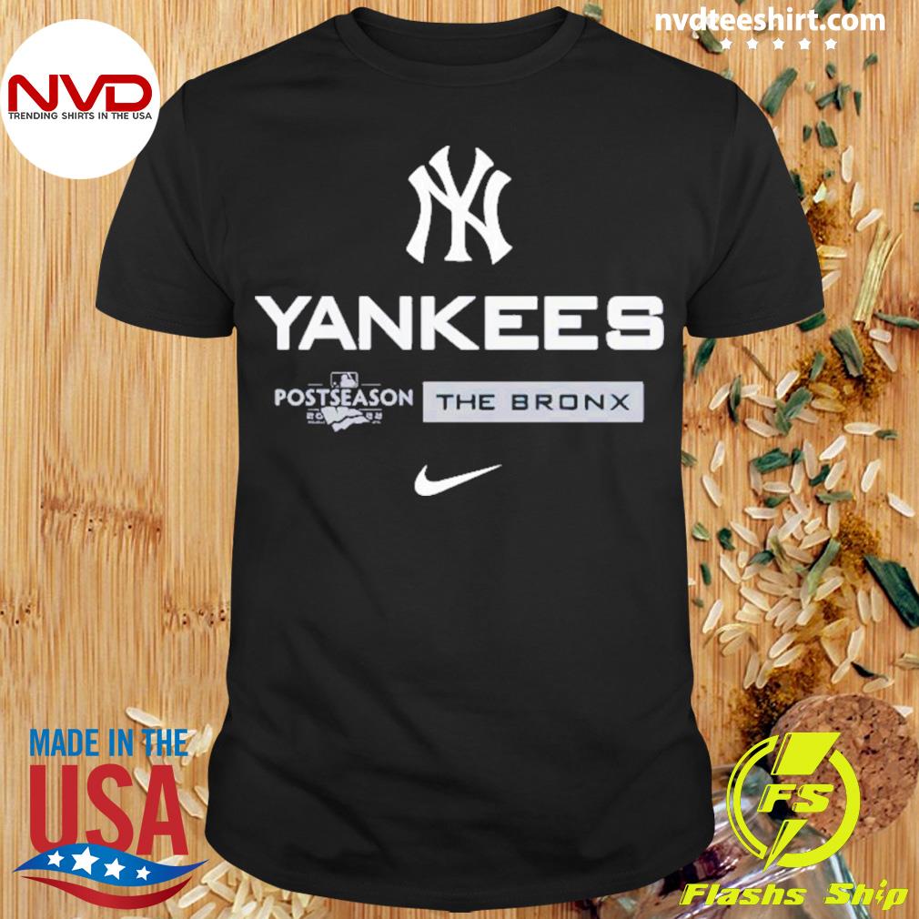 New York Yankees Majestic 2019 Postseason Dugout Authentic T-Shirt