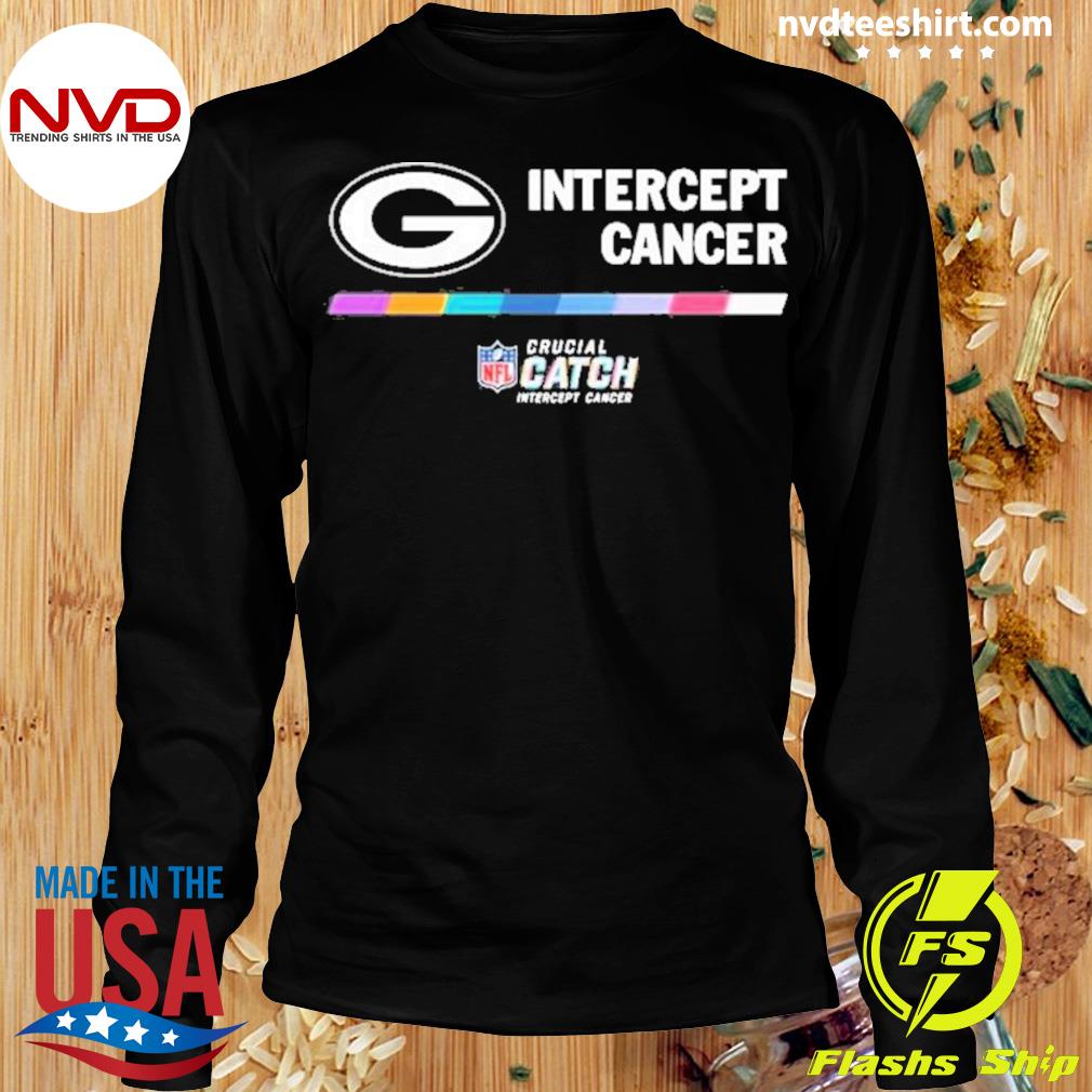 Green Bay Packers NFL crucial catch intercept cancer 2022 shirt, hoodie,  sweater, long sleeve and tank top