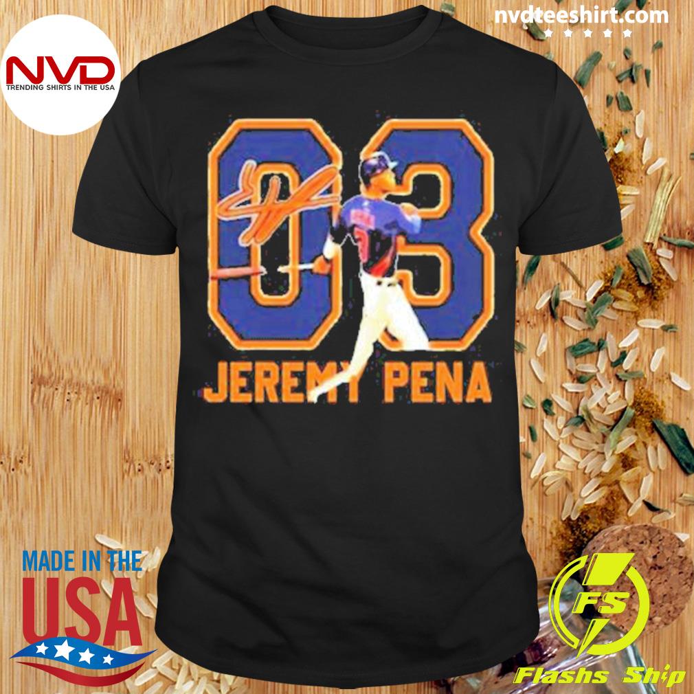 Number 03 Jeremy Pena Houston Astros Shirt