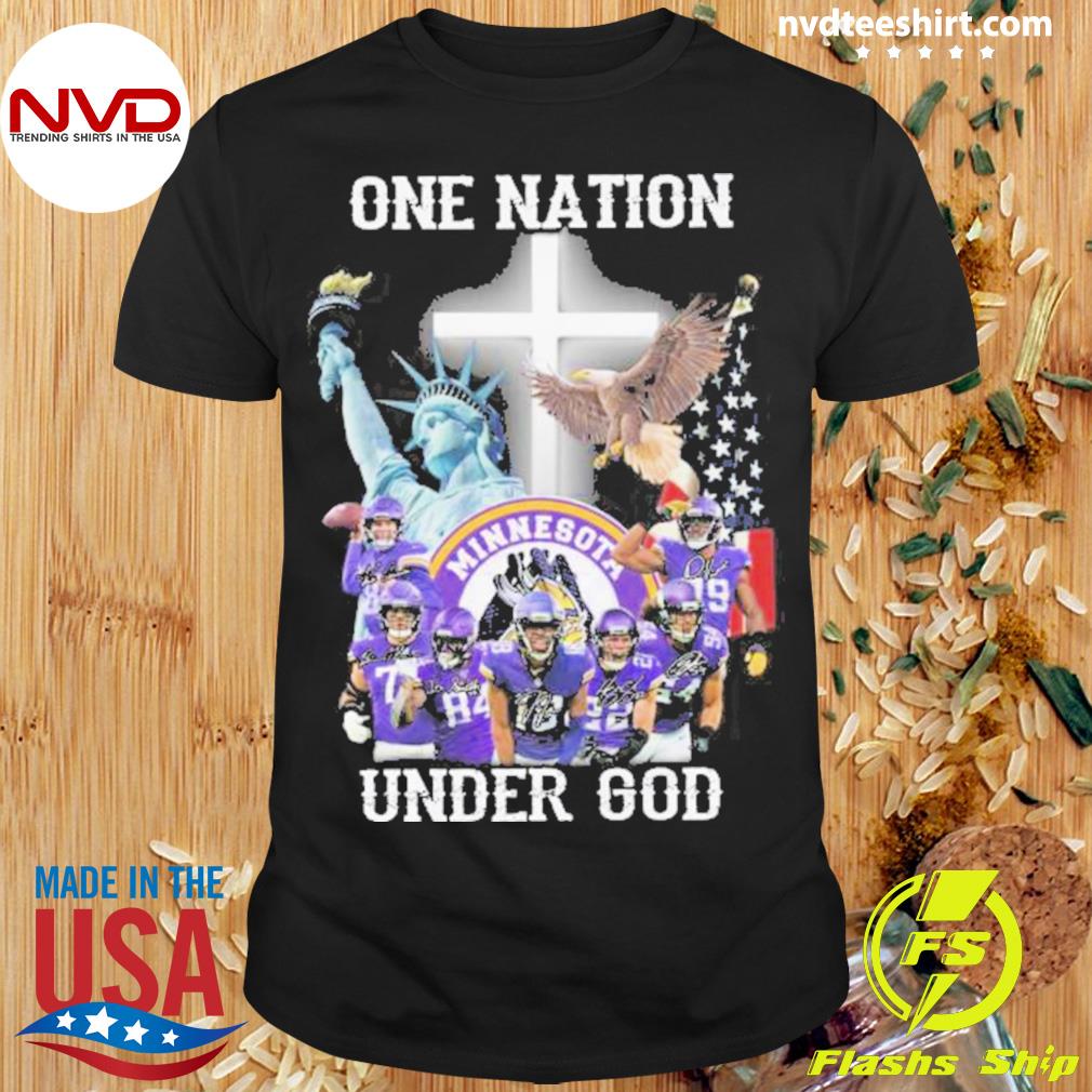 One Nation Under God New Orlean Pelicans Signatures Shirt