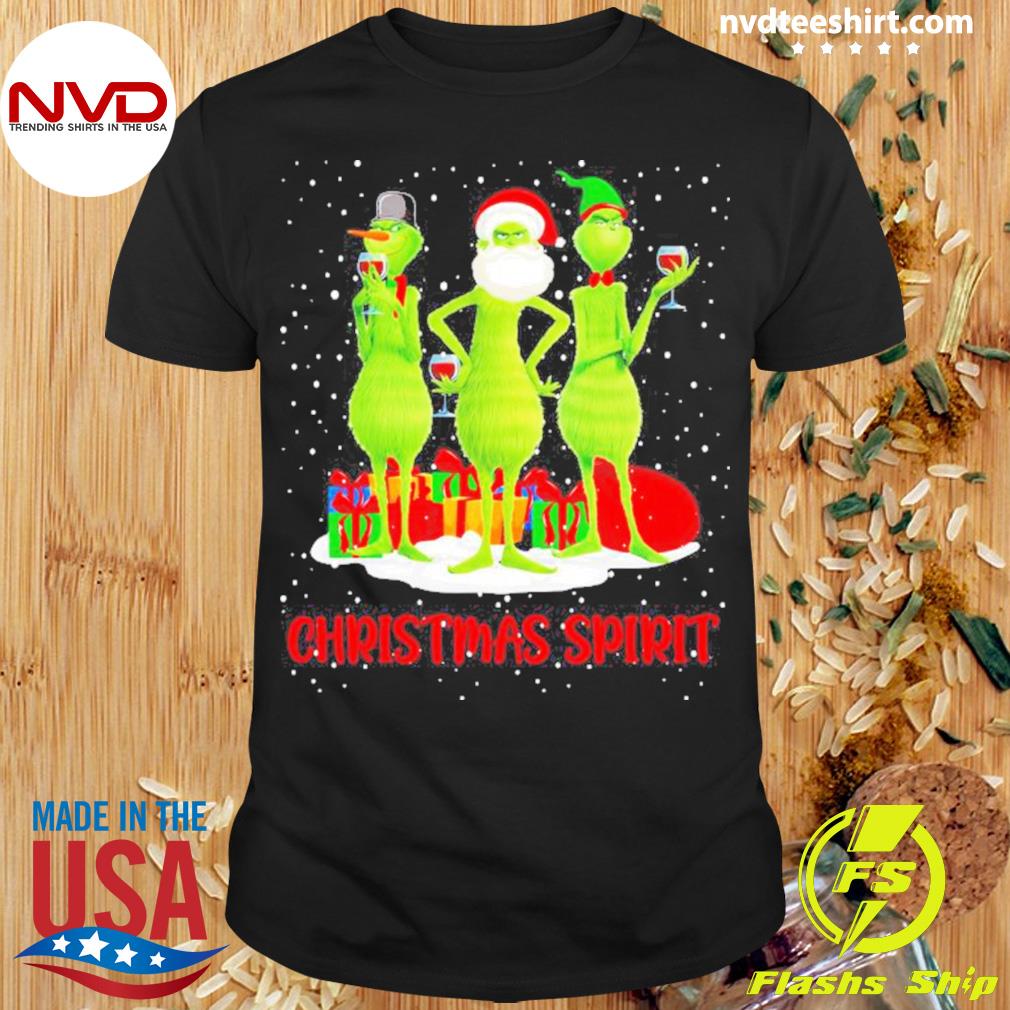 Santa Claus Grinch Christmas Spirit Shirt
