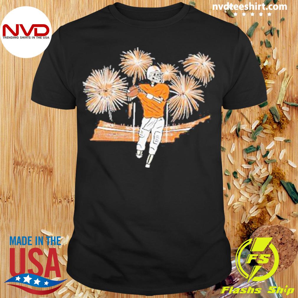Skeleton Tennessee Volunteers Fireworks Shirt
