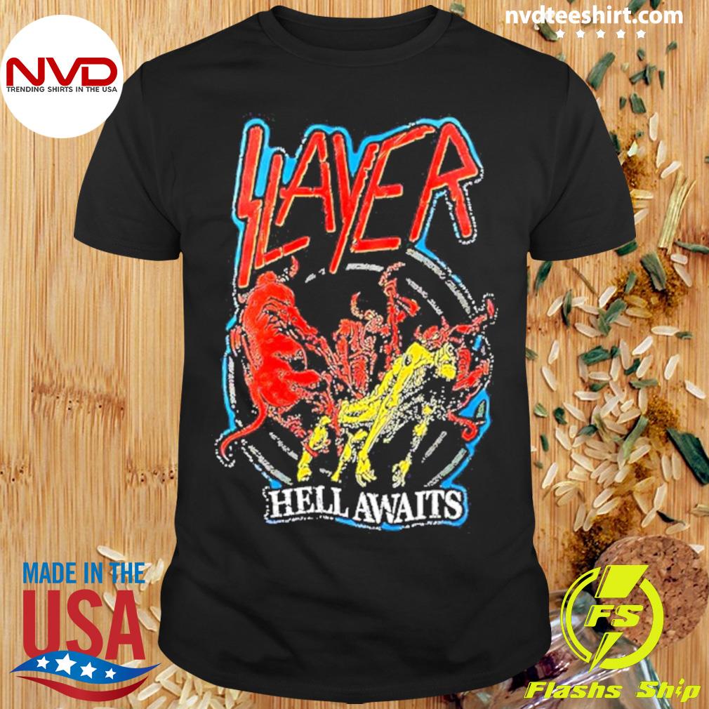 Slayer Hell Awaits Thrash Metal Music Shirt