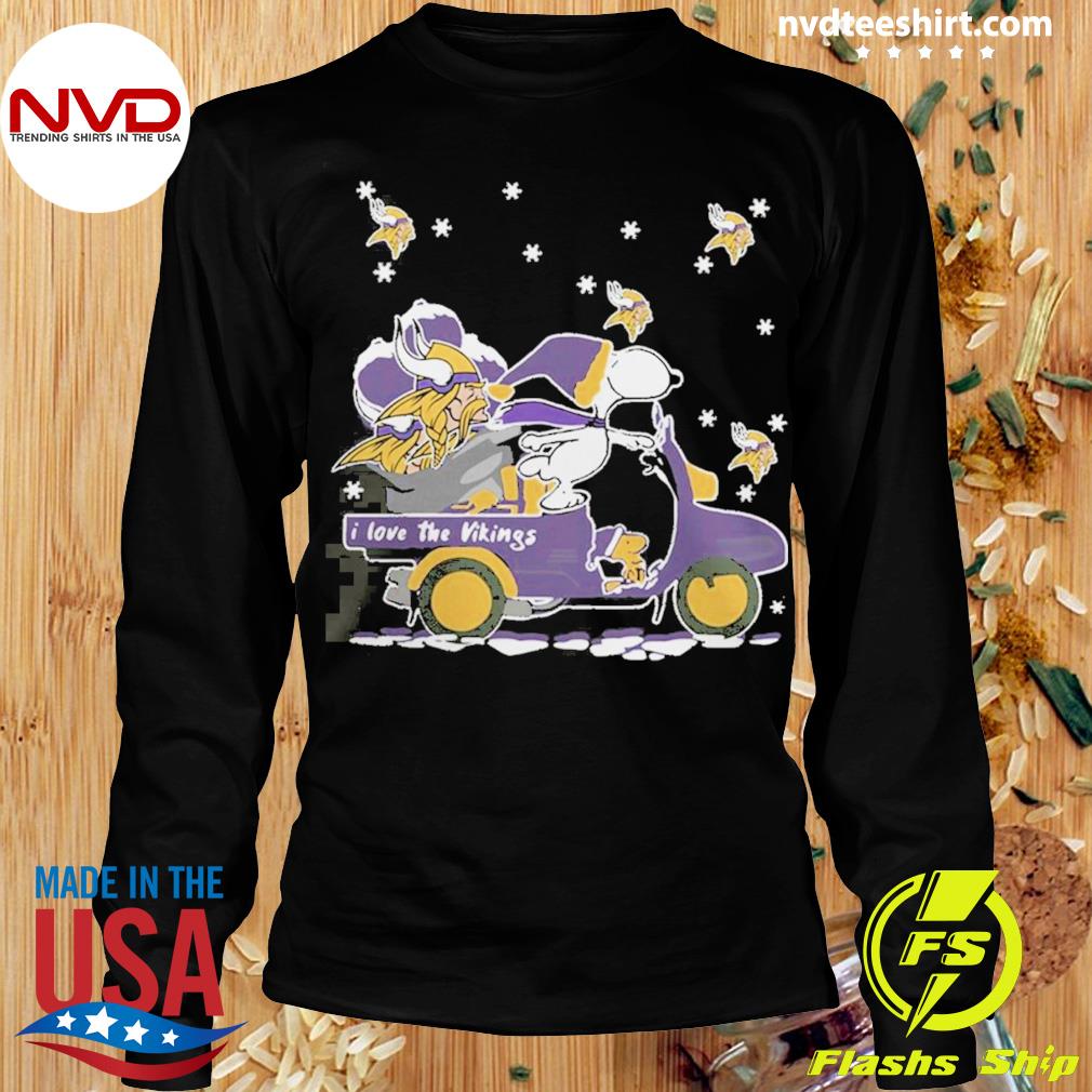 Original minnesota Vikings love graphic pullover shirt - Limotees