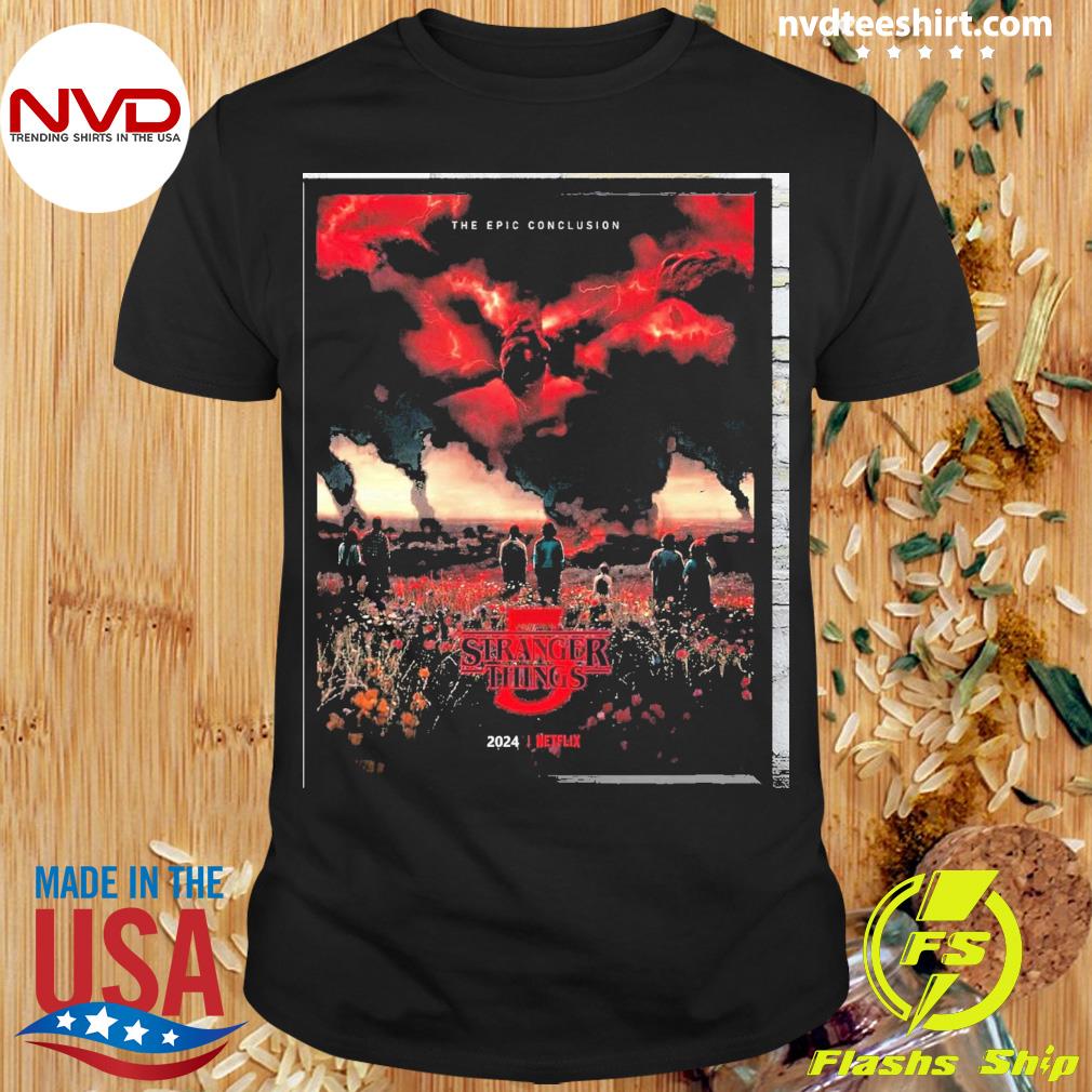 Stranger Things Season 5 Poster Official 2024 T Shirt All Over Print Shirt