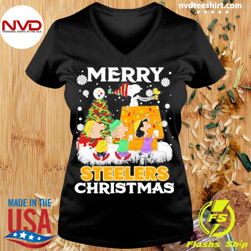 Snoopy Pittsburgh Steelers Christmas Shirt - Teespix - Store Fashion LLC