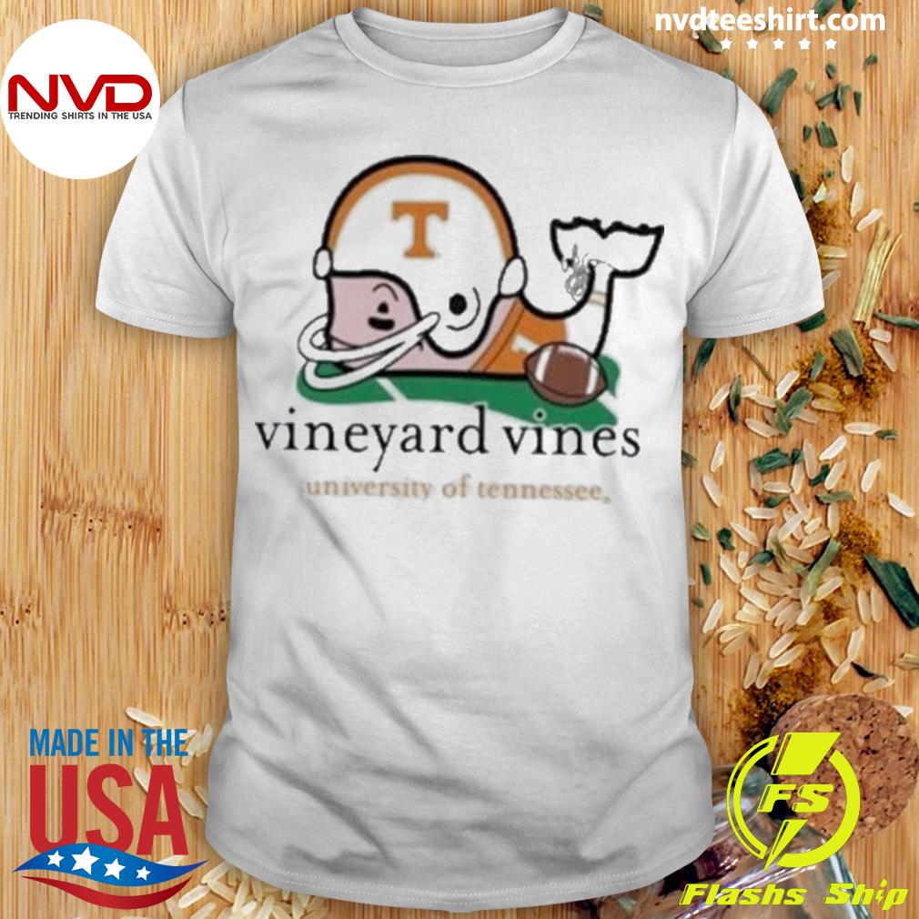 Tennessee Titans Vineyard Vines Whale Helmet Long Sleeve T-Shirt - White