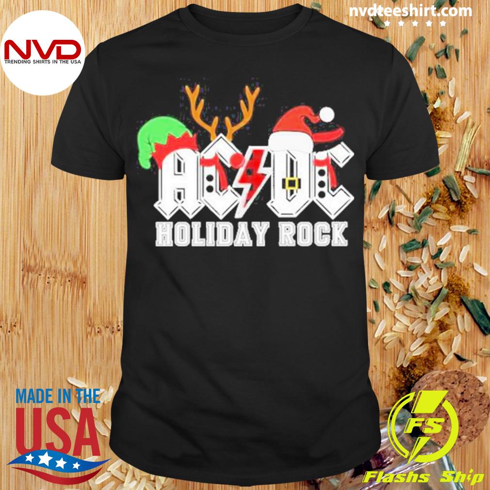 Acdc Rock Band Holiday Rock Christmas 2022 Shirt