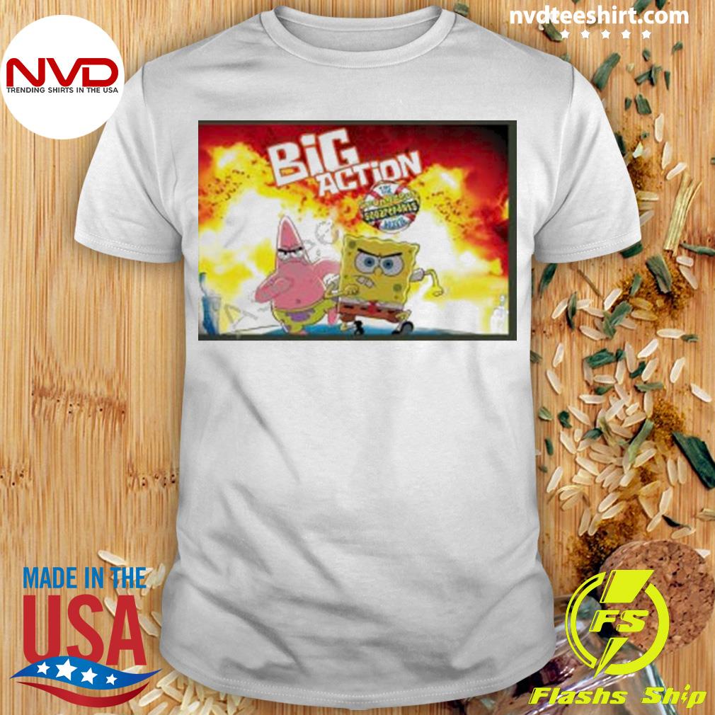 Big Action The Spongebob Squarepants Movie Shirt