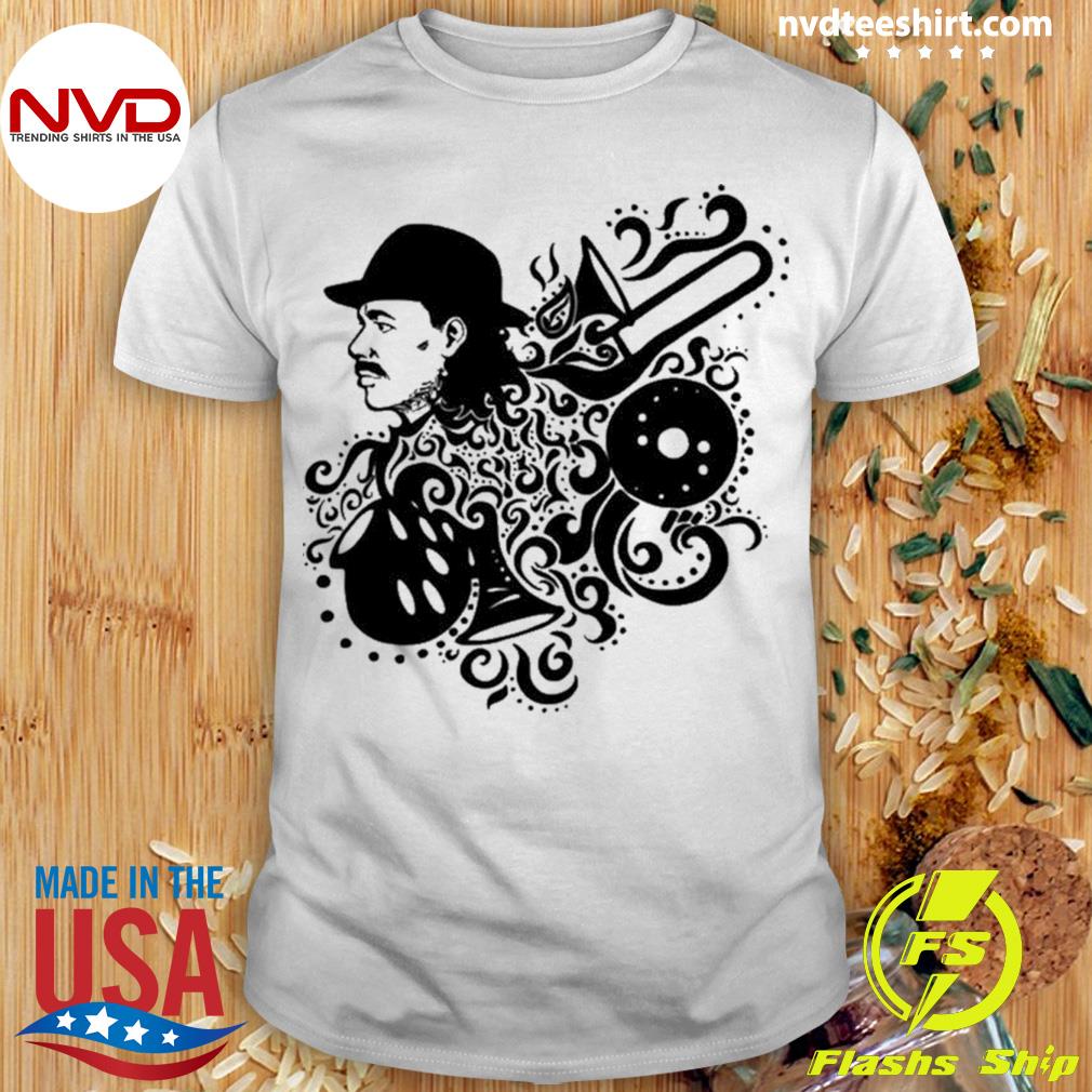 Black Aesthetic Design Carlos Santana Shirt