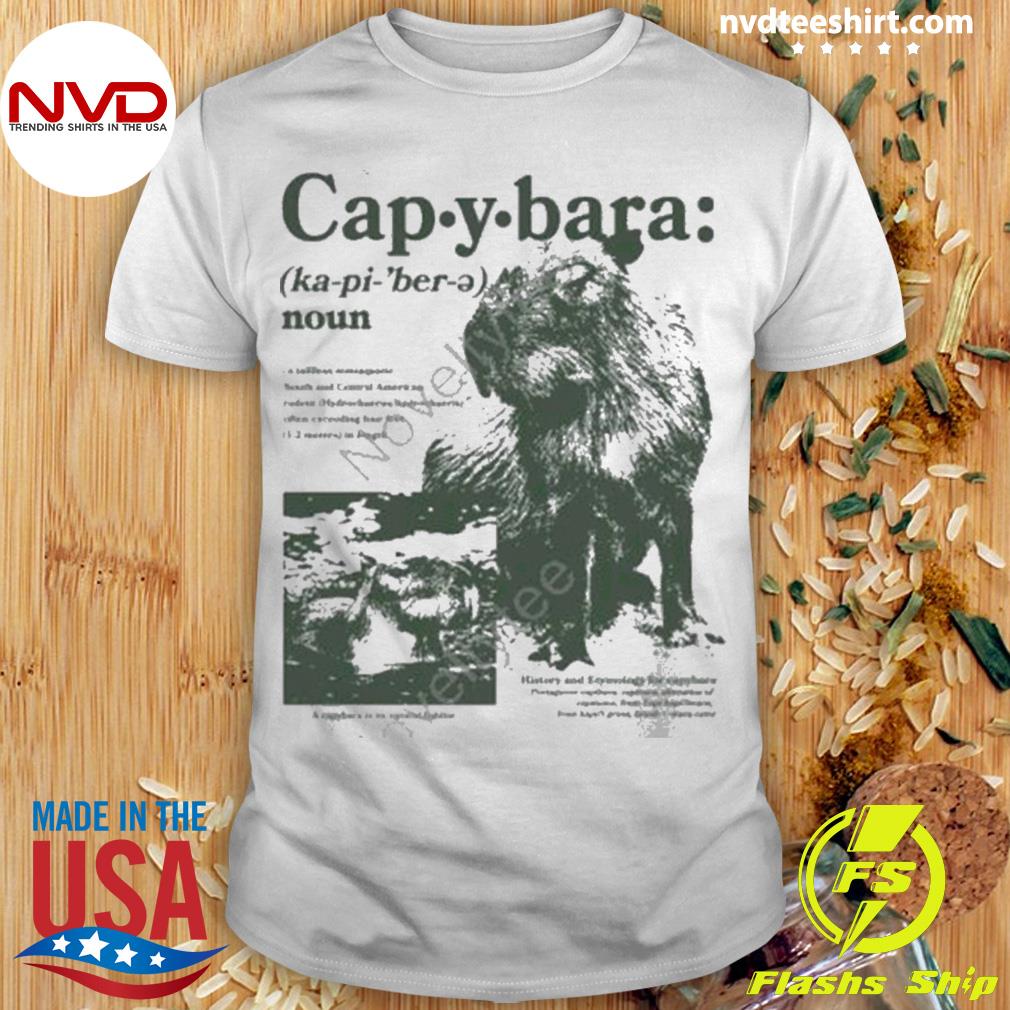 Capybara Noun Defined Shirt