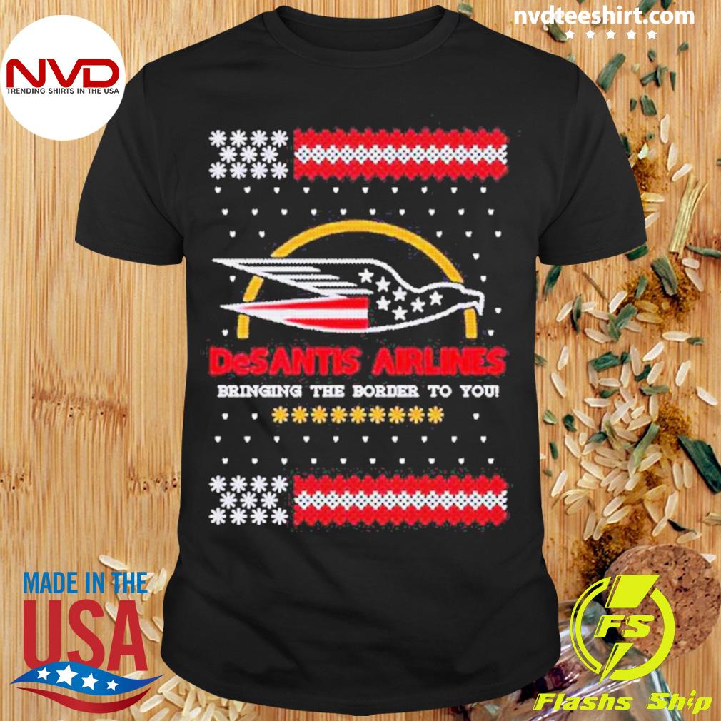 Desantis Airlines Tacky Ugly Christmas Sweater