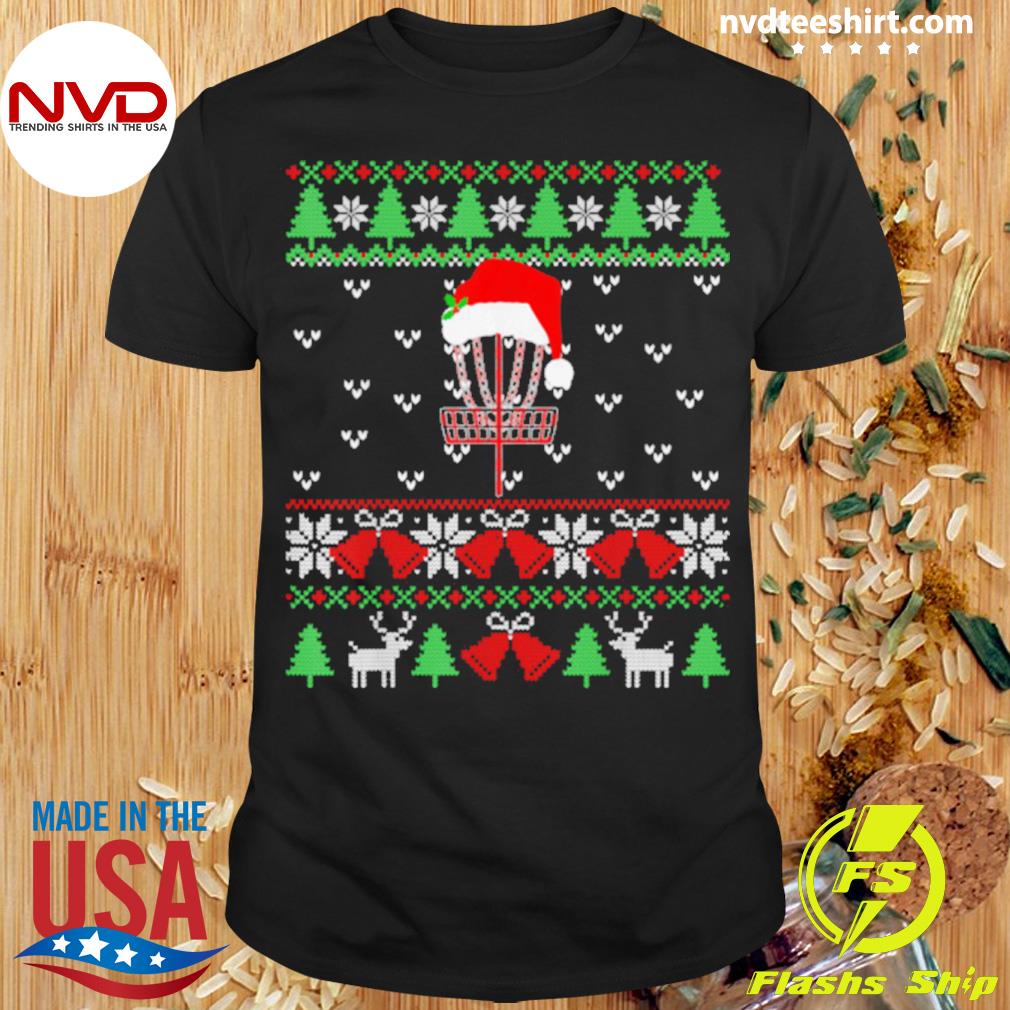Disc Golf Christmas Tree Lights Ornaments Xmas 2022 Holiday Shirt