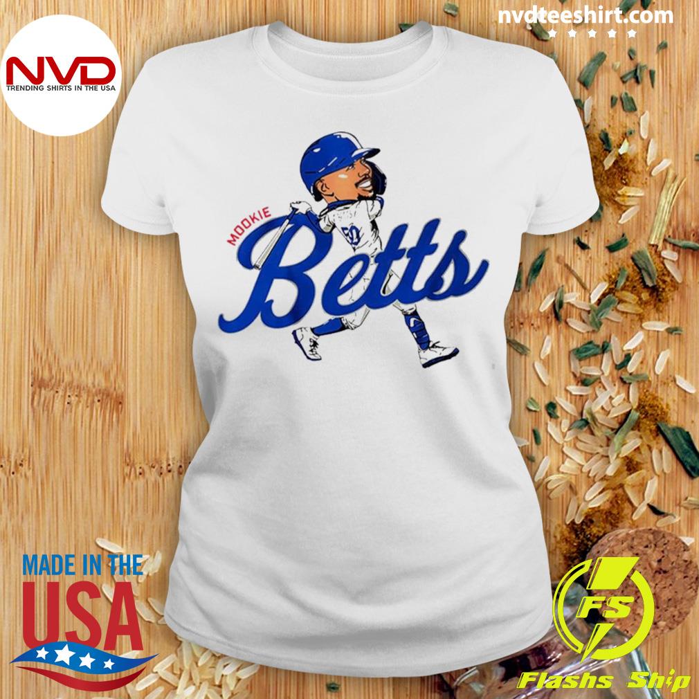 Dodgers Baseball Mookie Betts Cartoon Shirt - NVDTeeshirt