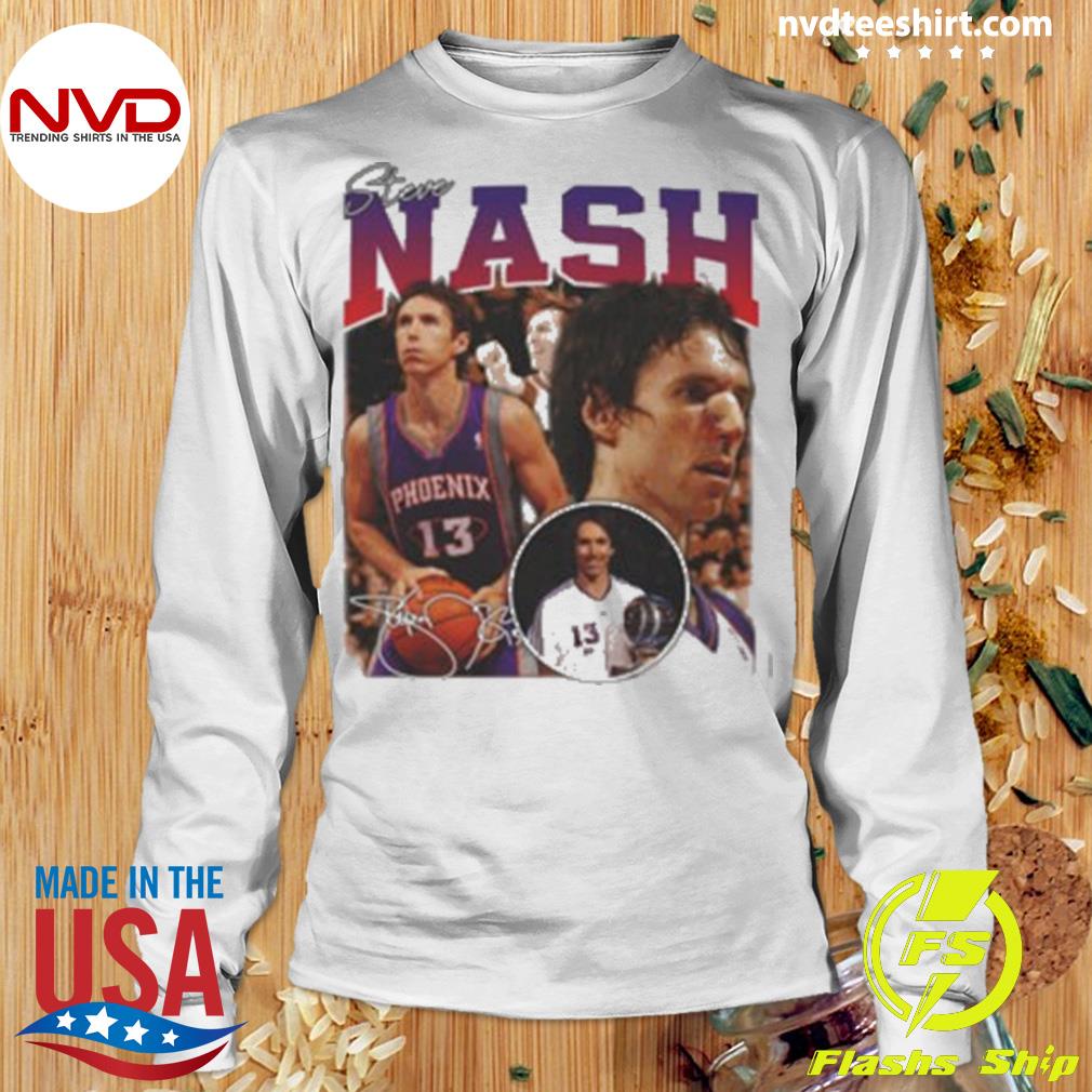 Steve Nash Phoenix Suns Nba Slam Cover Mens T-Shirt Tee