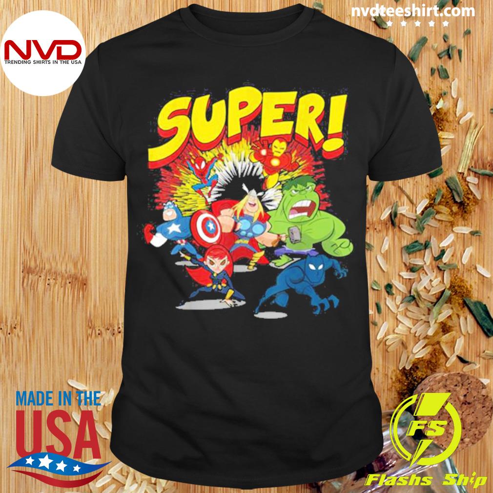 Marvel Father’s Day My Dad Is Super Avengers Breakthrough Shirt