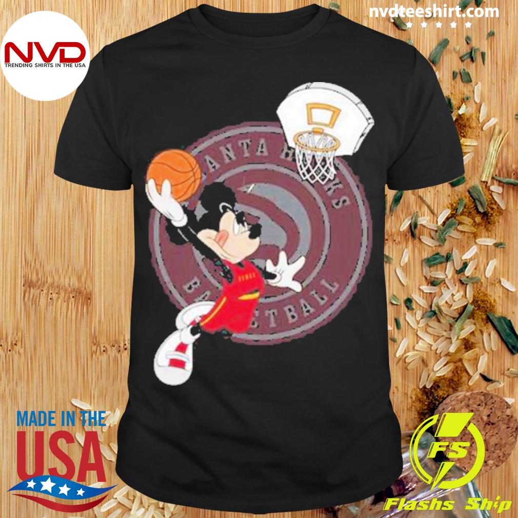 Mickey Mouse Basketball Atlanta Hawks Shirt