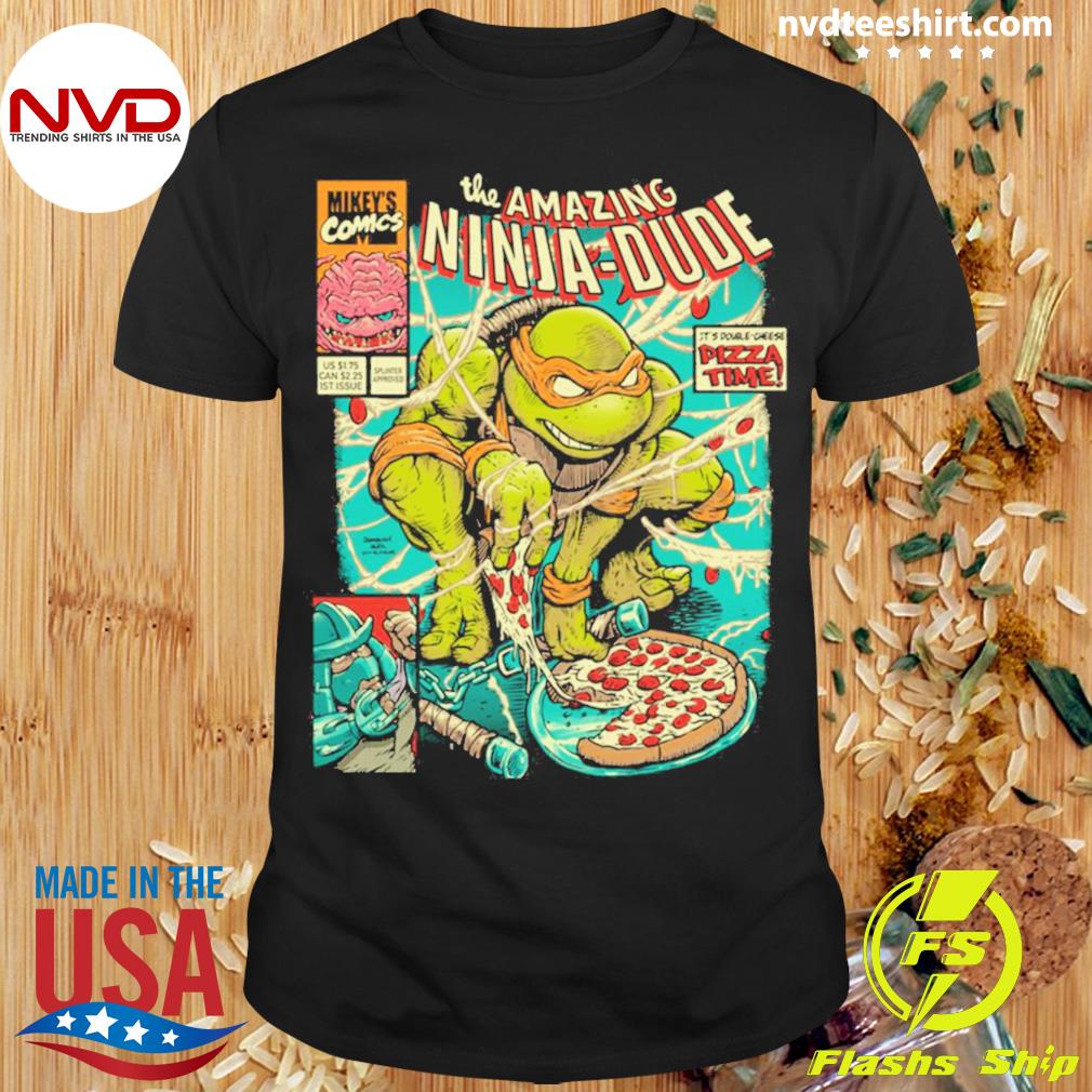 Mikey Pizza Boy Teenage Mutant Ninja Turtles Shirt - Limotees