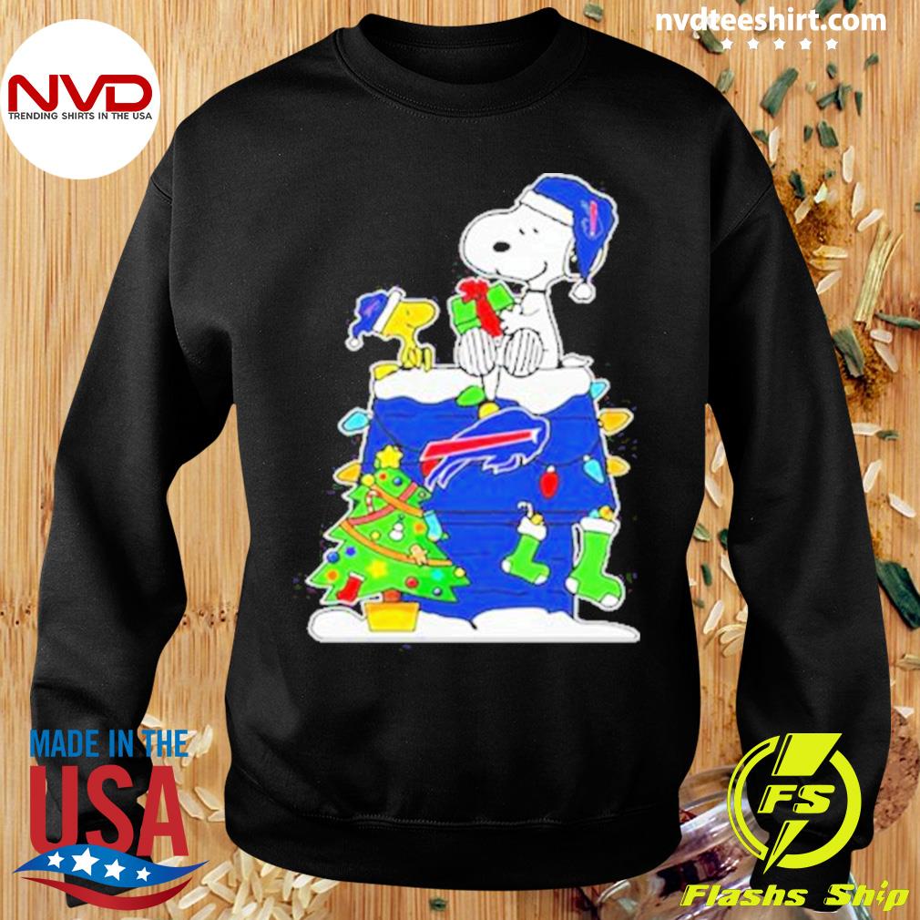 Buffalo Bills Snoopy Dabbing The Peanuts American Christmas Dripping  Matching Pattern Hawaiian Shirt