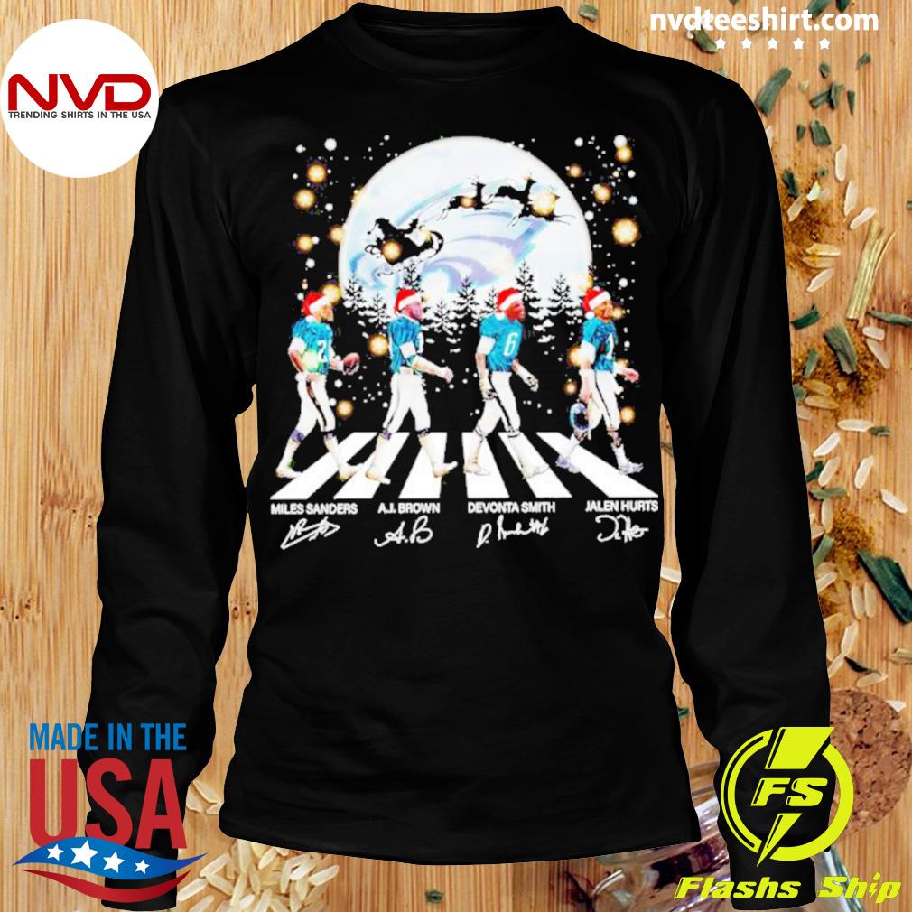 You'll Never Walk Alone Philadelphia Eagles Abbey Road Signatures Shirt -  teejeep