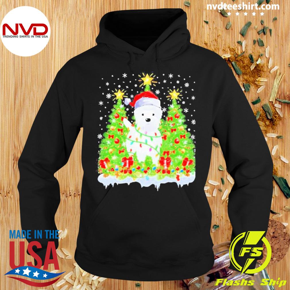 Puppy Westie Christmas Tree Dog Sweater Hoodie