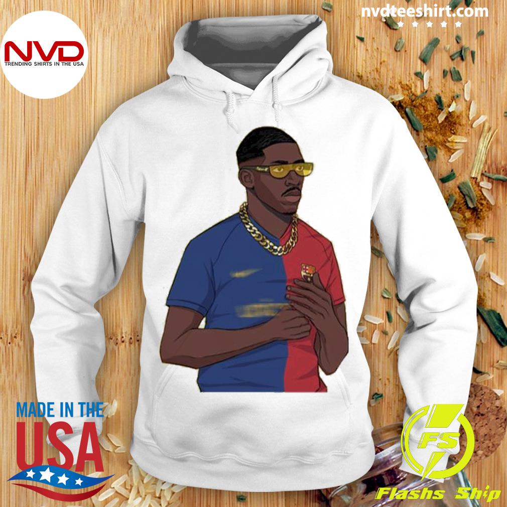 Retro Graphic Ousmane Dembele Portrait Shirt Hoodie