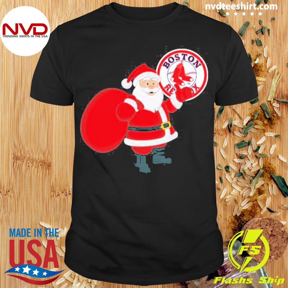 Xmas if you don't like Boston Red Sox baseball Merry Kissmyass Santa Claus  funny shirt, hoodie, sweater, long sleeve and tank top