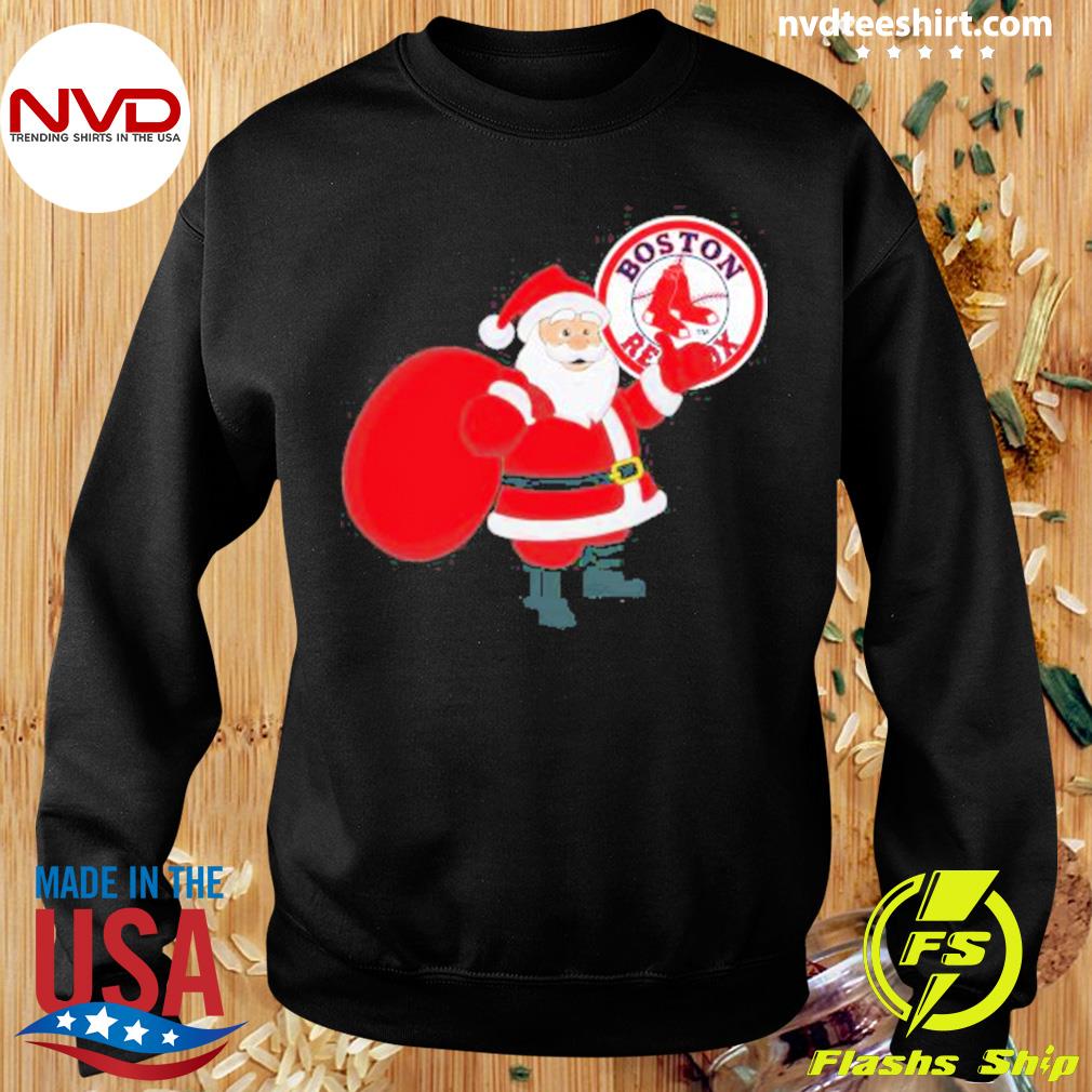 Boston Red Sox Teams Funny DJ Santa Knitted Sweater For Christmas