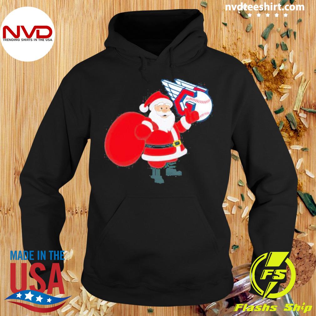 Santa Claus Cleveland Guardians MLB Christmas 2022 Sweater Hoodie