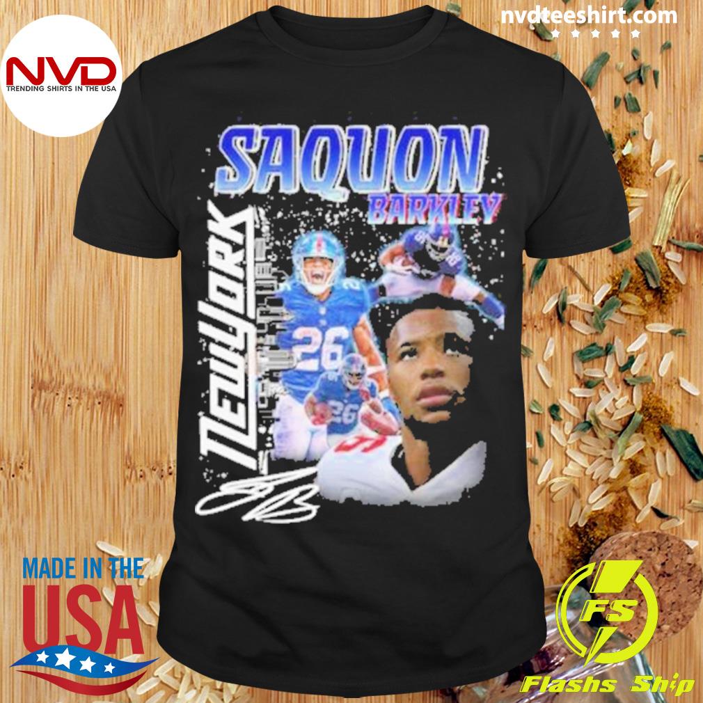 Saquon Barkley Graphic 2022 Signature Shirt - NVDTeeshirt