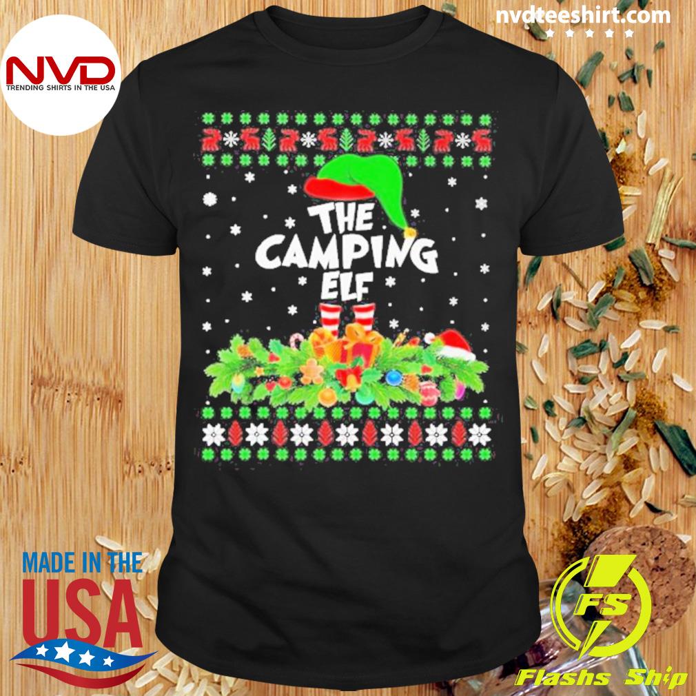 The Camping Elf Ugly Christmas Sweater