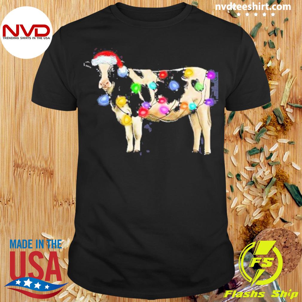 The Dairy Cows Lights Christmas Sweater