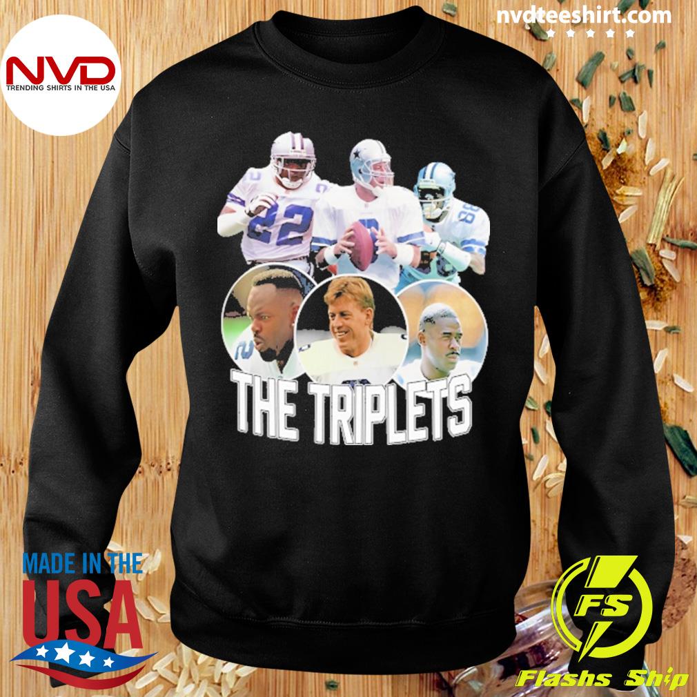 The triplet's emmitt smith troy aikman and michael irvin shirt, hoodie,  longsleeve tee, sweater