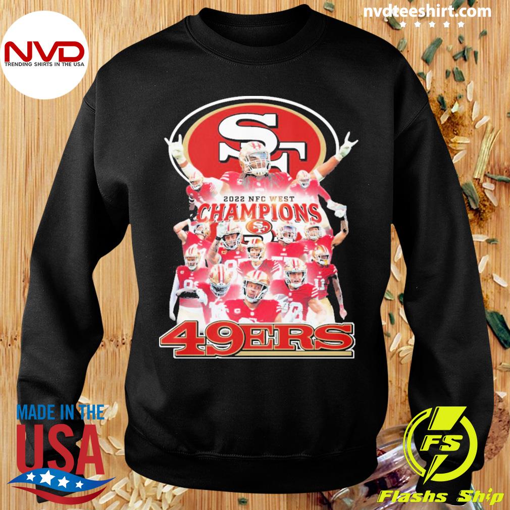 San Francisco 49ers 2022 NFC west Division Champions 1970-2022 shirt,  hoodie, sweater, long sleeve and tank top