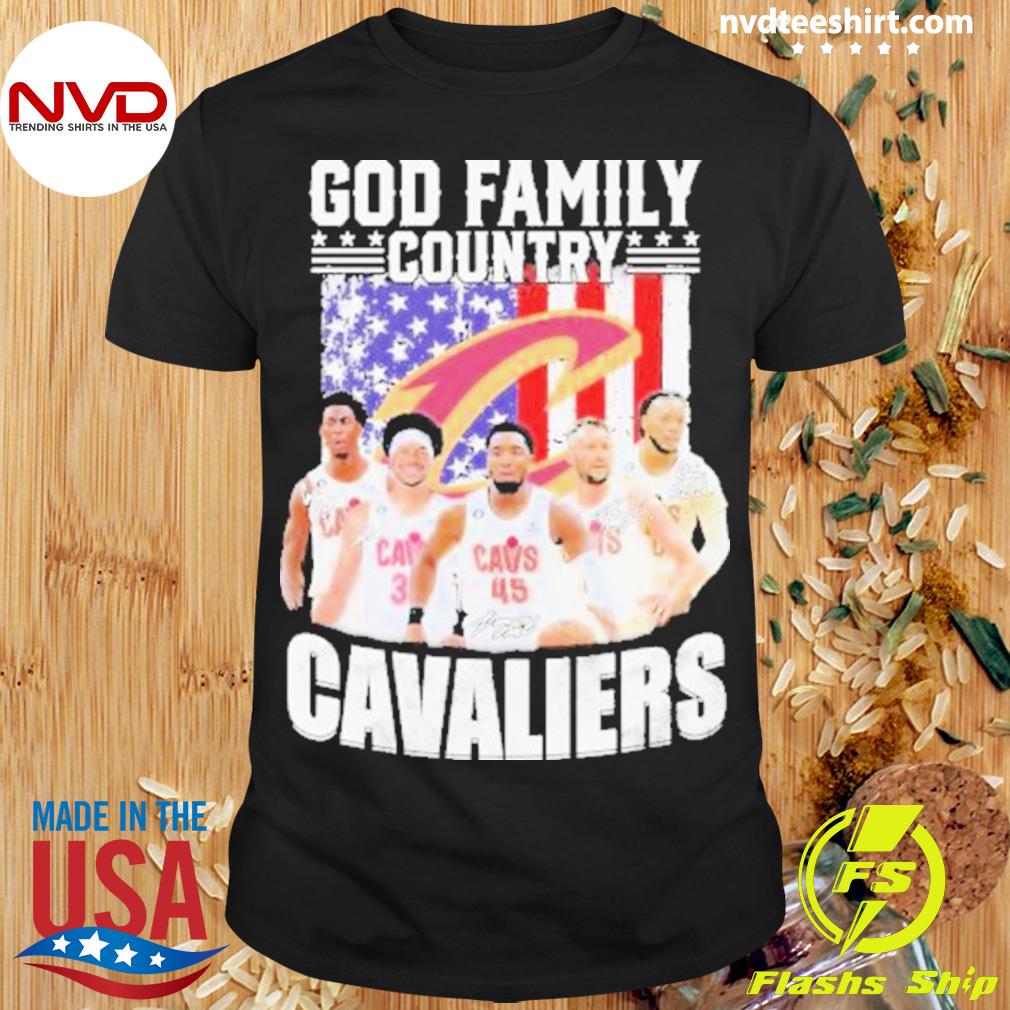 2023 God Family Country Cavaliers Signatures Shirt