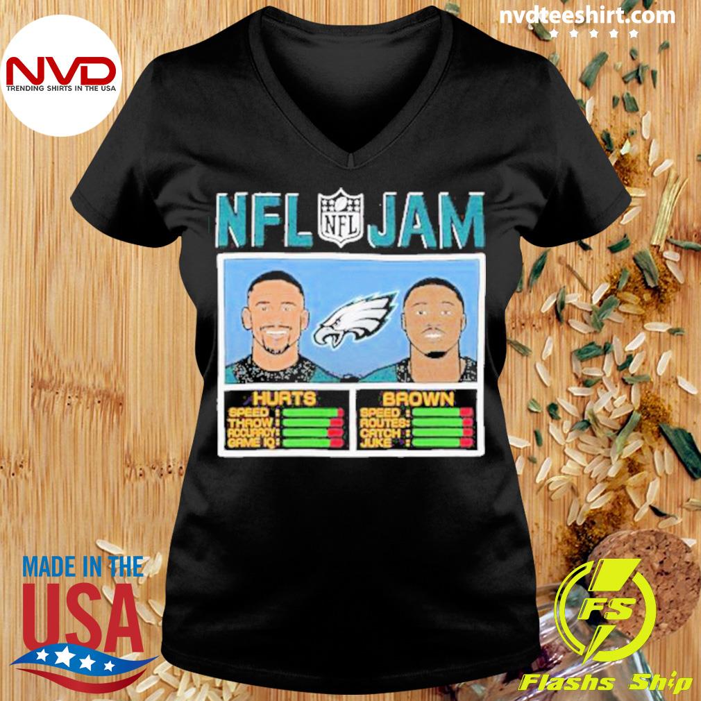 A.J. Brown And Jalen Hurts Philadelphia Eagles Nfl Jam Shirt