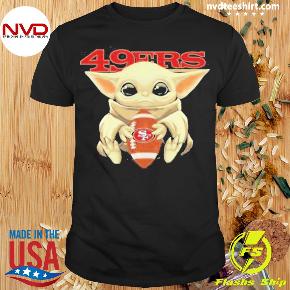 San Francisco 49ers T-Shirt Baby Yoda 49ers Gift - Personalized Gifts:  Family, Sports, Occasions, Trending