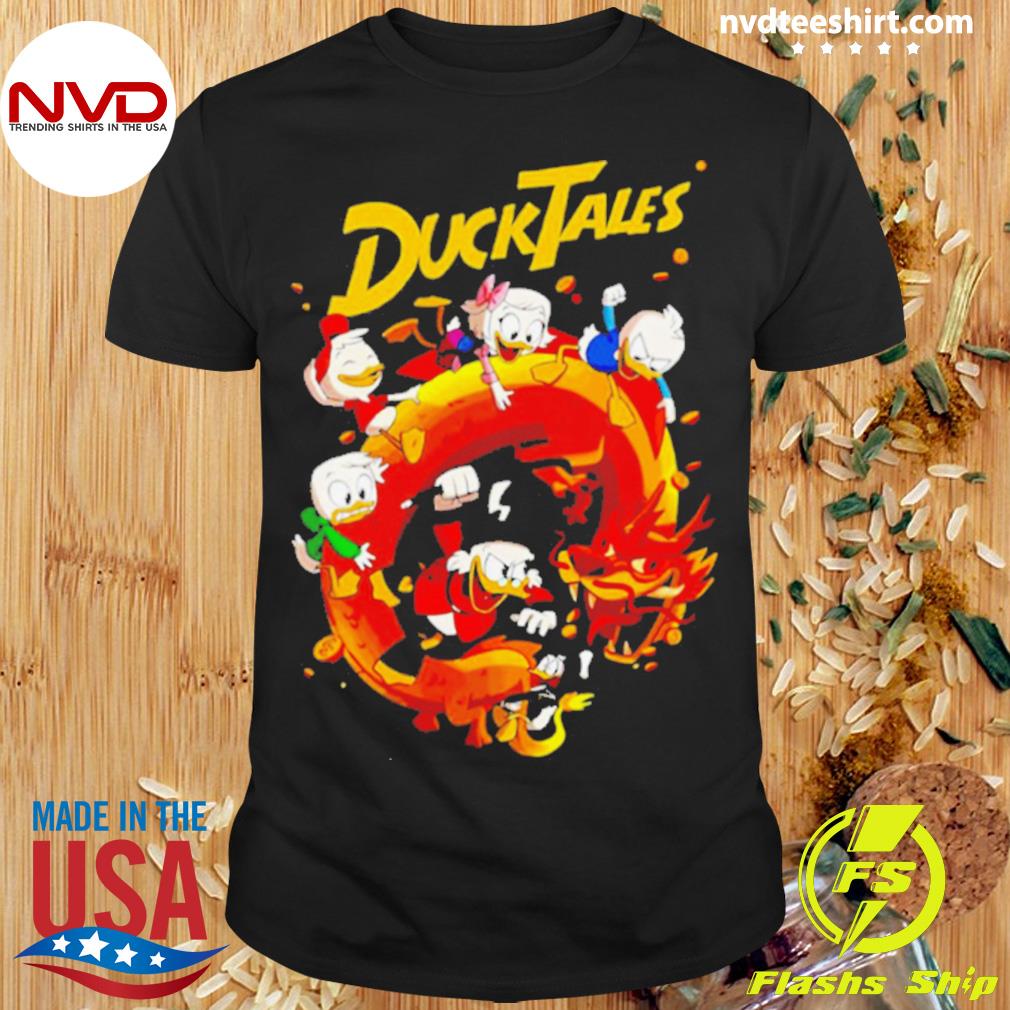Dragon Fire Hurricane Sima Well Disney Donald Ducktales Shirt