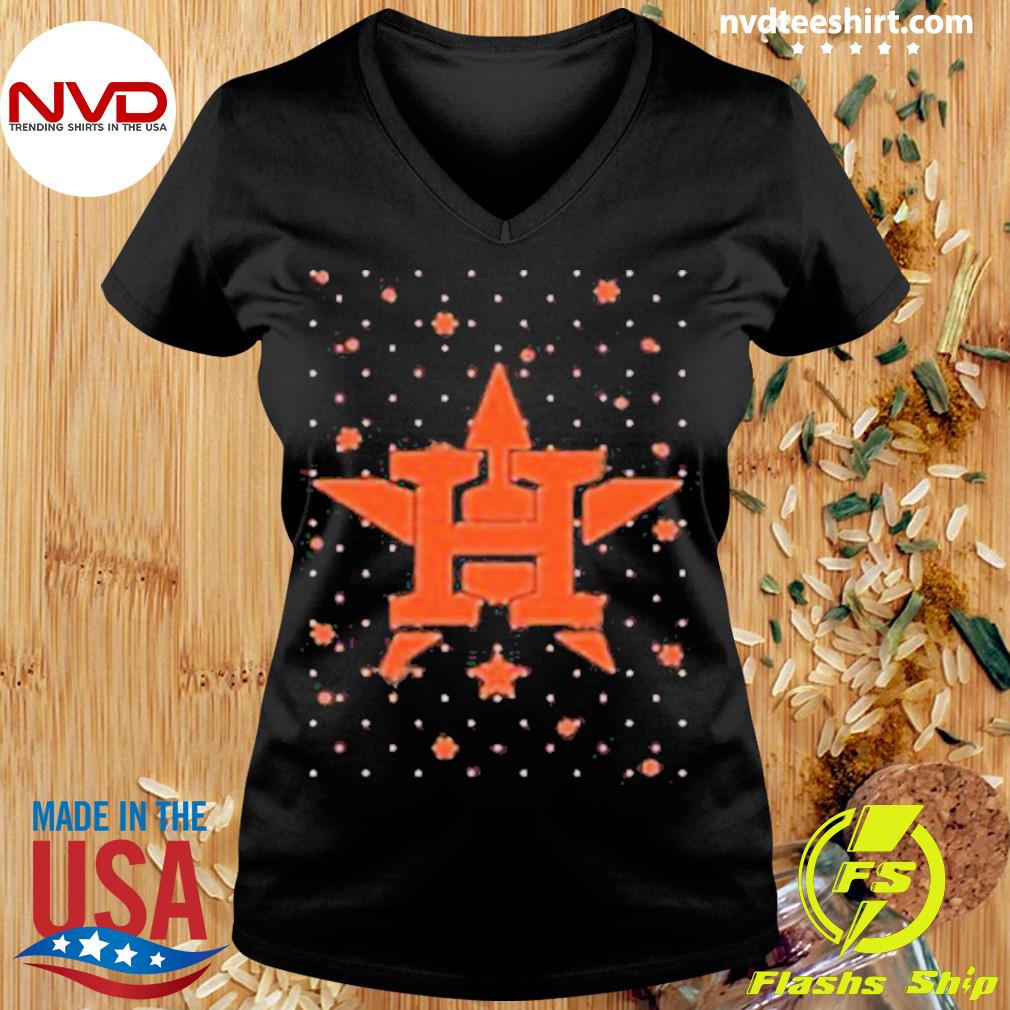 Houston Astros Sparkle Christmas Graphic T-Shirt - Mens