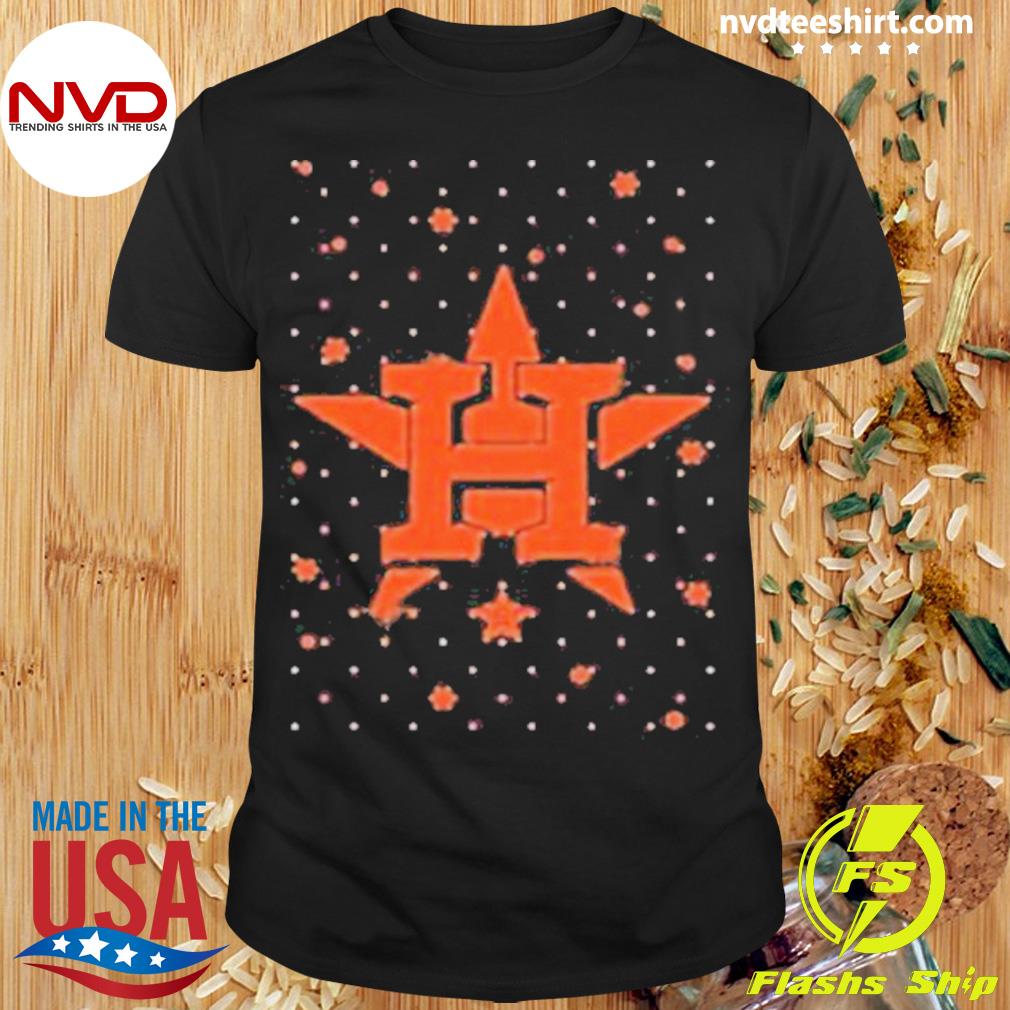 Houston Astros Sparkle Christmas Graphic T-Shirt - Mens