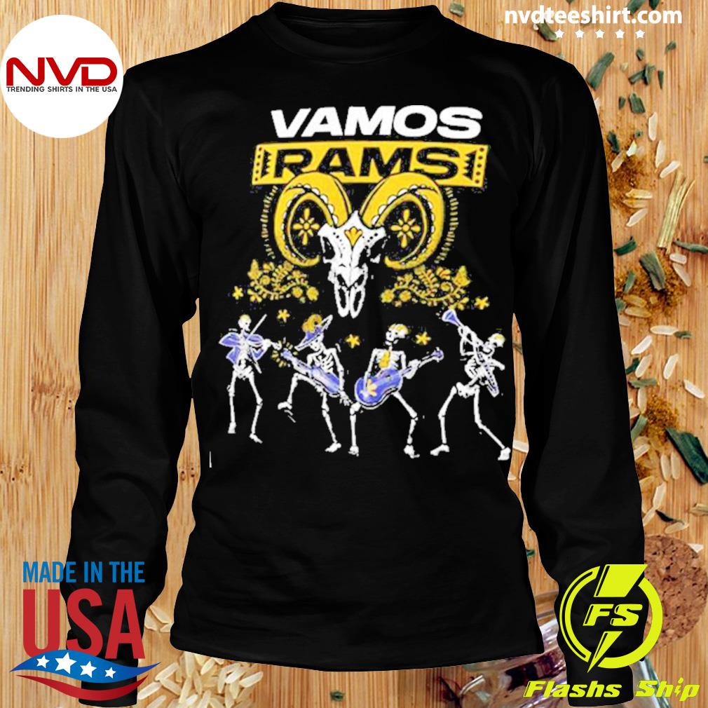 Los Angeles Rams Dia De Los Muertos Vamos Rams shirt, hoodie