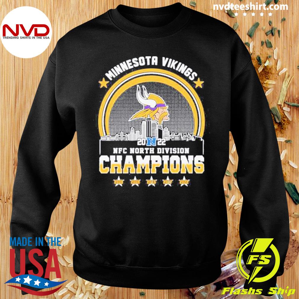 Minnesota Vikings 5x2022 Nfc North Division Champions Shirt - NVDTeeshirt