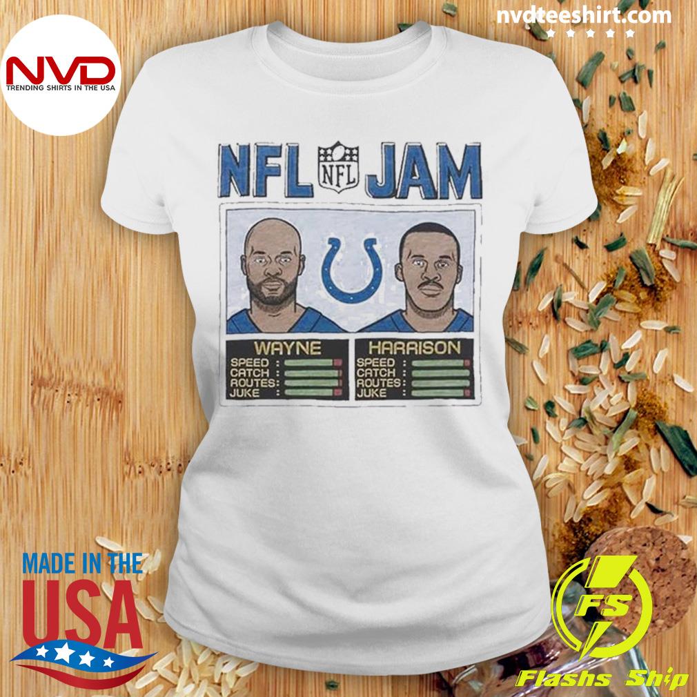 NFL Jam Indianapolis Colts Reggie Wayne and Marvin Harrison shirt