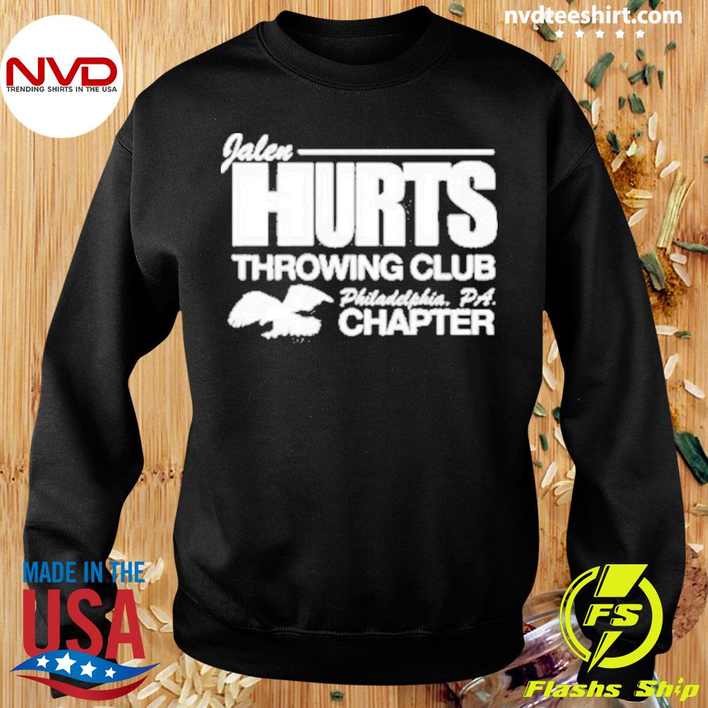 official jalen hurts throwing club philadelphia pa chapter t shirt T Shirt  - Limotees