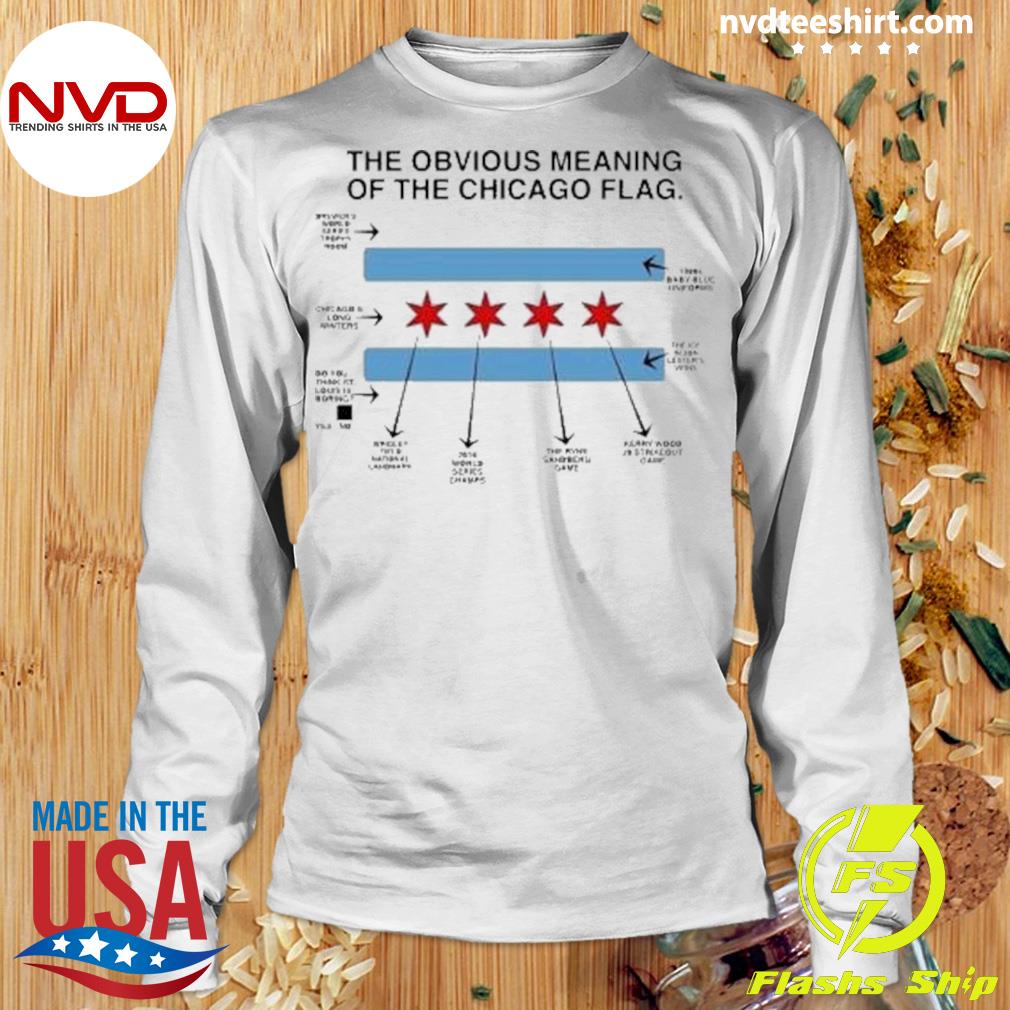 The Obvious Meaning Of The Chicago Flag T-Shirt - TeeHex