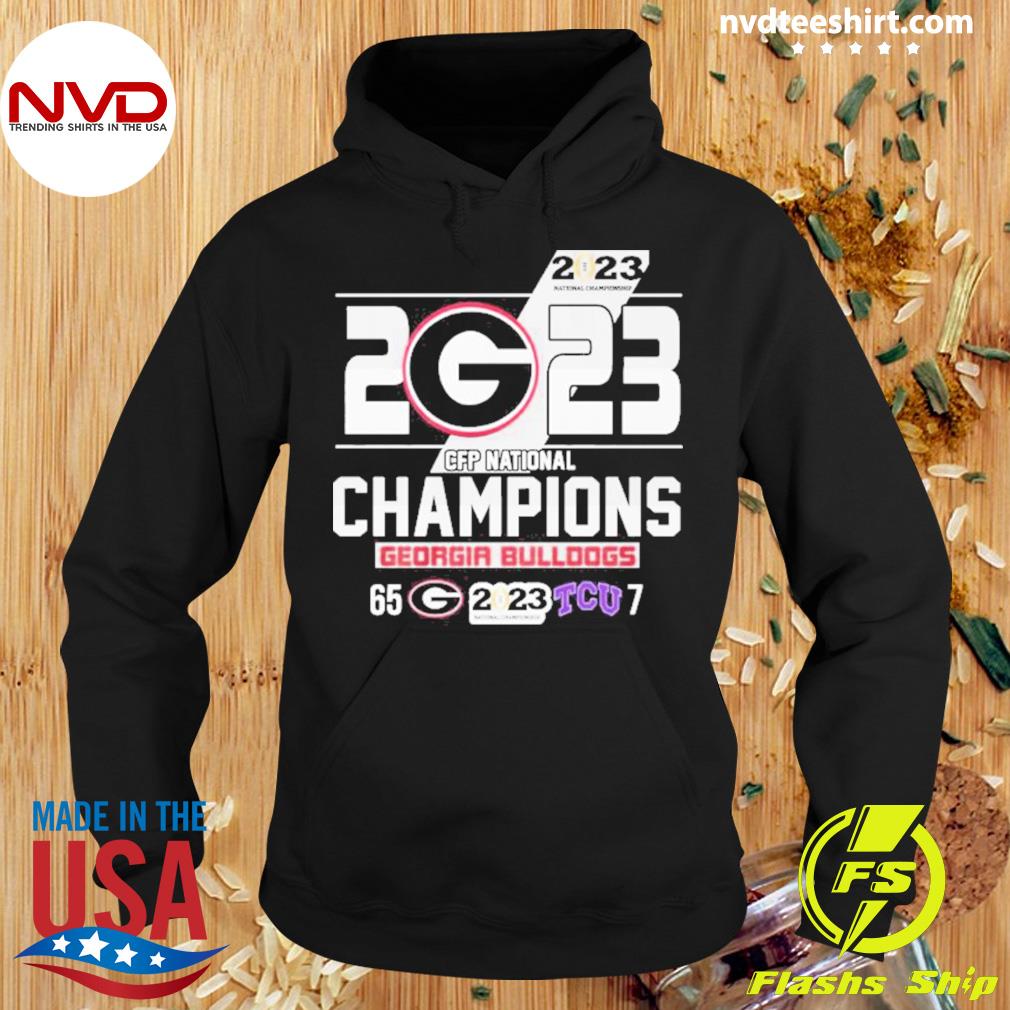 2023 Georgia Bulldogs Tcu Champions Shirt Hoodie