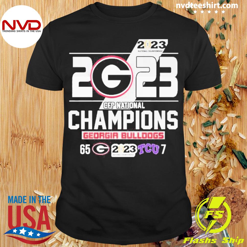 2023 Georgia Bulldogs Tcu Champions Shirt