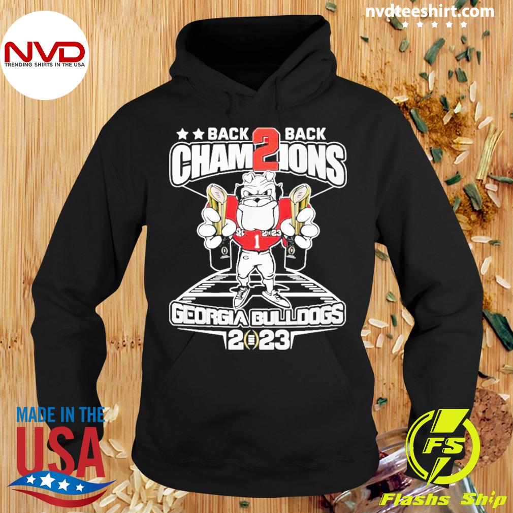 Back 2 Back Champion Georgia Bulldogs 2023 Shirt Hoodie